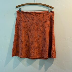 Toad&Co Orange Organic Cotton Skirt